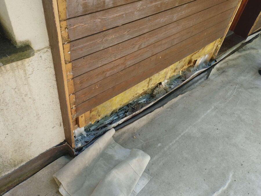 Bee nest at the house remove